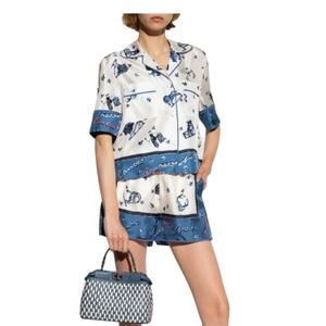 Fendi Look Astrology Print  Silk Set